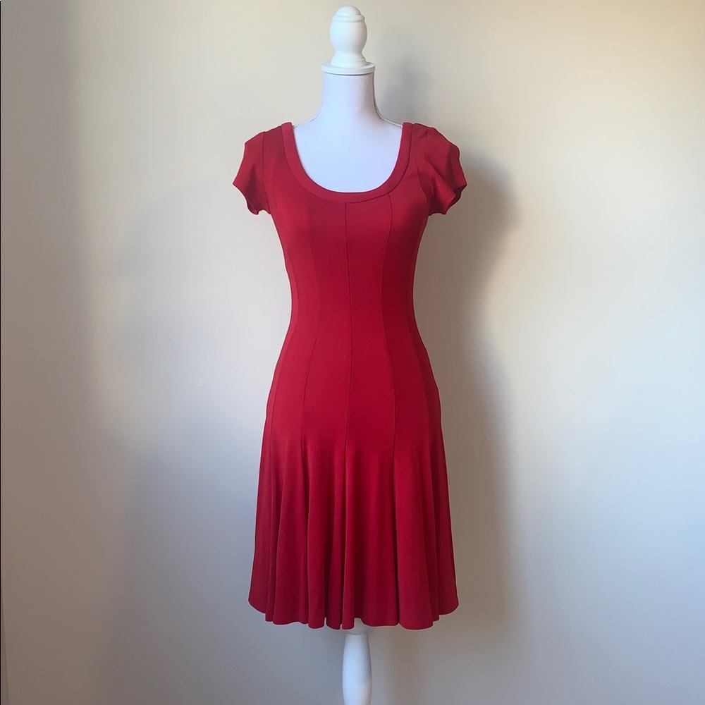 Moda International Red Dress Size 6 - Picture 2 of 7
